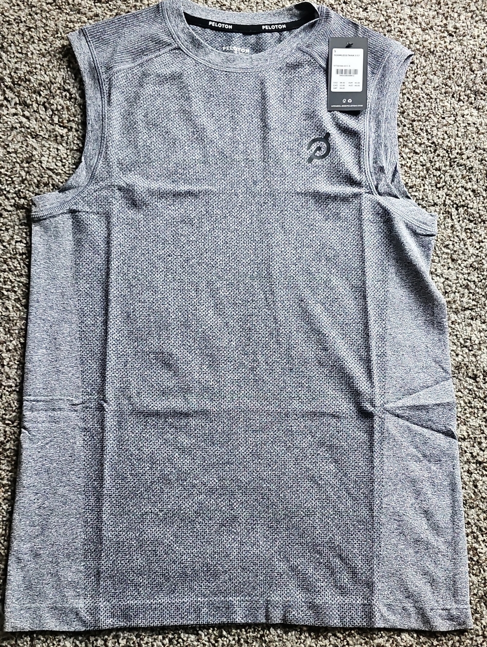 Peloton Men’s Sleeveless Training Tank - Gray Heather
